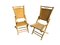 Chaises Pliantes en Bambou en Rotin, 1960s, Set de 2 1