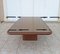 Leather Coffee Table with Glass Top, 1980s 5