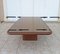 Table Basse en Cuir avec Plateau en Verre, 1980s 5