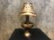 Antique Hand-Carved Metal Lamp, Image 1