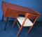 Mid-Century Schreibtisch aus Teak & schwarzem Eisen, 1960er 12