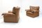 Set of Leather Wingback Armchairs from Durlet, 1970s 7