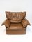 Set of Leather Wingback Armchairs from Durlet, 1970s 5
