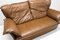 Wingback 2-Sitzer Ledersofa von Durlet, 1970er 9