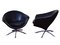 Leather Swivel Armchairs, 1980s, Set of 2 4