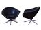 Leather Swivel Armchairs, 1980s, Set of 2, Image 4