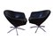 Leather Swivel Armchairs, 1980s, Set of 2 8