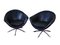 Leather Swivel Armchairs, 1980s, Set of 2, Image 1