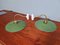 Industrial Wall Lights in Green Enameled Sheet Metal, Set of 2 3