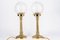 Art Deco Table Lamps with Glass Shades, Vienna, Austria, 1920s, Set of 2 1