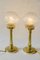 Art Deco Table Lamps with Glass Shades, Vienna, Austria, 1920s, Set of 2 7