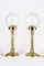 Art Deco Table Lamps with Glass Shades, Vienna, Austria, 1920s, Set of 2 2