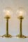 Art Deco Table Lamps with Glass Shades, Vienna, Austria, 1920s, Set of 2 5