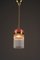 Art Deco Pendant with Opaline Glass Shade and Glass Sticks, Vienna, Austria, 1920s 4