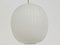 Large Onion Pendants in Ribbed Glass from Arredoluce, Italy, 1950s, Set of 2, Image 5