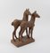 Ceramic Figure with 2 Horses by Else Bach for Karlsruhe Majolica, 1950s 2