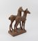 Ceramic Figure with 2 Horses by Else Bach for Karlsruhe Majolica, 1950s, Image 2
