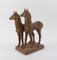 Ceramic Figure with 2 Horses by Else Bach for Karlsruhe Majolica, 1950s 3