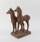 Figura de cerámica con dos caballos de Else Bach para Karlsruhe Majolica, años 50, Imagen 3