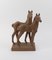 Ceramic Figure with 2 Horses by Else Bach for Karlsruhe Majolica, 1950s, Image 1