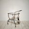 Mid-Century Italian Bar Trolley in Brass and Black Wood by Cesare Lacca, 1950, Image 3