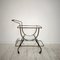 Mid-Century Italian Bar Trolley in Brass and Black Wood by Cesare Lacca, 1950, Image 7