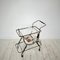Mid-Century Italian Bar Trolley in Brass and Black Wood by Cesare Lacca, 1950, Image 4