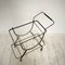 Mid-Century Italian Bar Trolley in Brass and Black Wood by Cesare Lacca, 1950 10