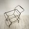 Mid-Century Italian Bar Trolley in Brass and Black Wood by Cesare Lacca, 1950, Image 10