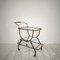 Mid-Century Italian Bar Trolley in Brass and Black Wood by Cesare Lacca, 1950, Image 9