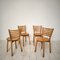 Mid-Century Italian Dining Chairs in Elm, 1962, Set of 4 2