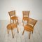 Mid-Century Italian Dining Chairs in Elm, 1962, Set of 4, Image 3