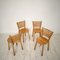 Mid-Century Italian Dining Chairs in Elm, 1962, Set of 4, Image 14