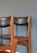 Teak and Leather Dining Chairs by Erik Buch, 1960s, Set of 4, Image 4