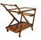 Chariot ou Chariot de Bar Mid-Century en Noyer par Cesare Lacca pour Cassina, 1950s 4