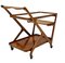Mid-Century Modern Walnut Trolley or Bar Cart by Cesare Lacca for Cassina, 1950s 4
