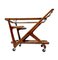 Mid-Century Modern Walnut Trolley or Bar Cart by Cesare Lacca for Cassina, 1950s 1