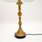 Large Antique Style Brass Table Lamps, 1950, Set of 2 8
