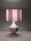 Grande Lampe de Bureau Mid-Century en Céramique avec Images Orientales, 1970s 3