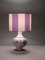 Large Mid-Century Ceramic Table Lamp with Oriental Images, 1970s, Image 3