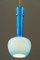 Pendant Lamp with Blue Glass Shade, Vienna, 1960s, Image 10