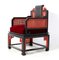 French Art Deco Lacquered Beech Japonisme Armchair, 1930s 3