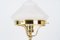 Table Lamp with Antique Glass Shade, Vienna, 1890s 8