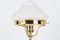 Table Lamp with Antique Glass Shade, Vienna, 1890s, Image 8