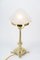 Table Lamp with Antique Glass Shade, Vienna, 1890s, Image 5