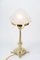 Tischlampe mit Antikem Glasschirm, Wien, 1890er 5