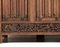 Gothic Revival Hand-Carved Oak Pedestal Desk, 1900s 11