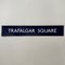 Square Blue and White Cartridge Paper London Underground Sign, 1970 1
