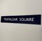 Square Blue and White Cartridge Paper London Underground Sign, 1970 5