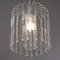 Lámpara de araña vintage con gotas de cristal de Murano, Imagen 4